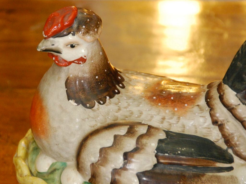 English Staffordshire nesting hen