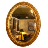 French gilded relief mirror