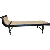 Painted caned daybed