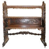 Antique 3 tiered rosewood shelf