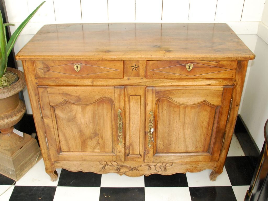 19th century French walnut buffet