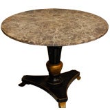 Vintage round marble top coffee table