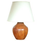 Solid wood lamp and shade