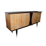 1940's French Art Deco Sideboard with Ebony Pinstripe Inlay SOLD