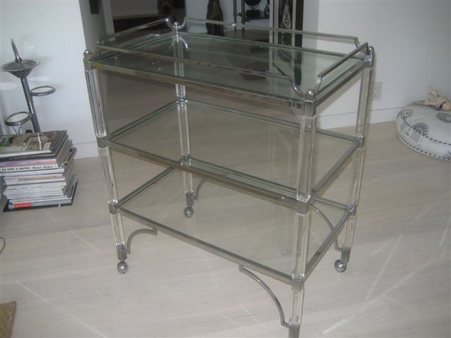 Nickel Charles Hollis Jones Metric Trolley For Sale