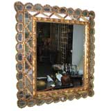 Hand Carved Sunburst Gilt Rectangular Mirror