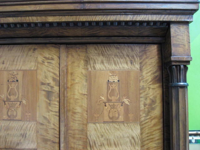 Tiger Maple Armoire 1800's