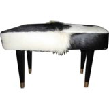 Black and White Hide Bench