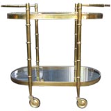 Brass Bamboo Barcart