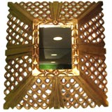 Square Gilt wood mirror