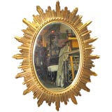 Oval Sunburst Mirror