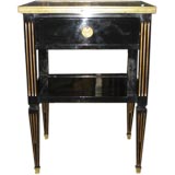 Jansen Side table with Marble top, signed