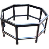 Black  Lacquer Coffee Table in the style of Dorothy Draper