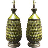 Pair of Pineapple Lamps