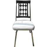 Smoked Lucite and Chrome Desk Chair(s)