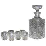 Cut Crystal Decanter Set