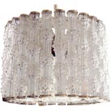 Crystal Tube Chandelier by Kaiser