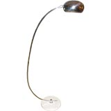Chrome Arc Lamp with Marble Base