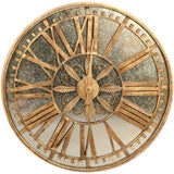 Clock Face Antique Mirror