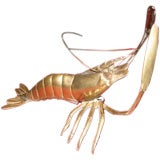 Brass Sculptural Lobster