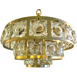Sculptural Sciolari Style Chandelier