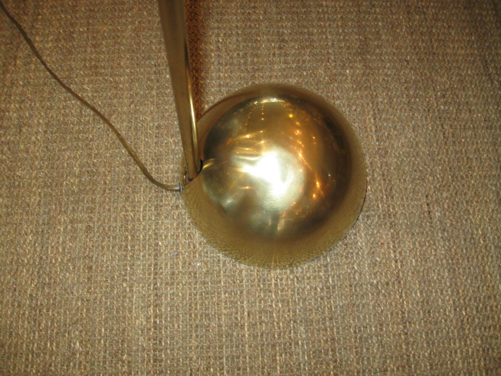 American Brass Halogen Uplight Floor Lamp by Robert Sonneman
