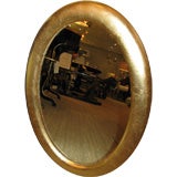 Gold Leafed Oval Mirror