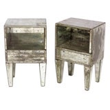 Pair of Mirrored Nightstands