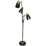 Black and Brass Standing Lamp
