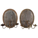 Iron and Brass Candle Sconces