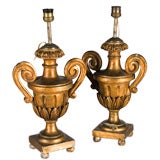 Pair of 19th Century Italian Urn Lamps Pair of 19th Century Italian Urn Lamps