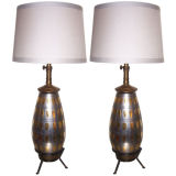 Pair of Futuristic Table Lamps