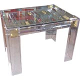 Incroyable table de backgammon en lucite
