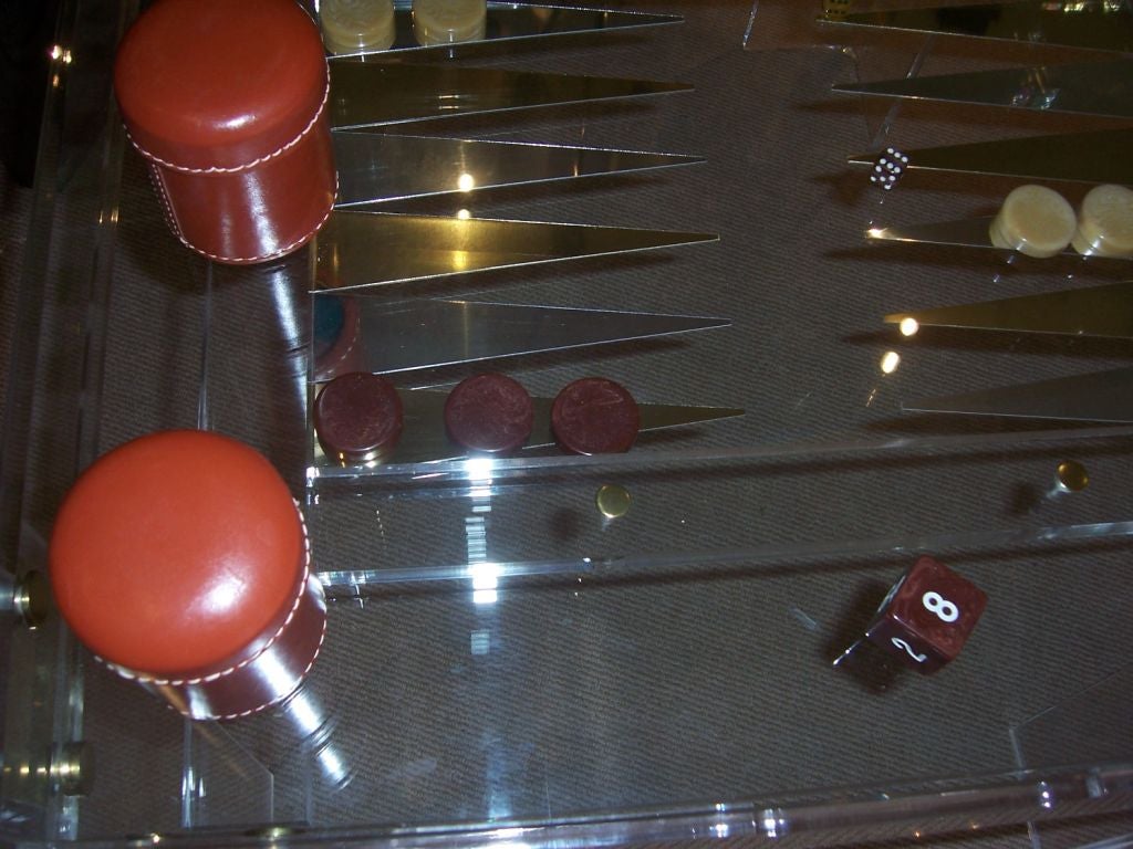 An Incredible Lucite Backgammon Table 2
