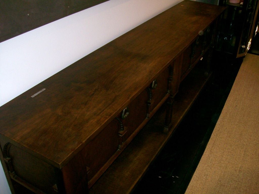 An Extra-long Spanish Credenza in Oak 5