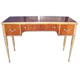 An Elegant Two-toned Wood Desk/Console