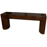 An Exceptional Faux Goatskin Console