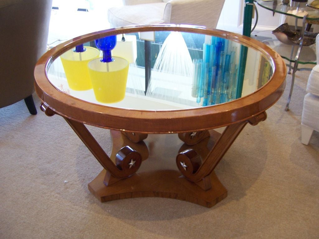 Mirror Art Deco Cocktail Table
