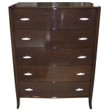 A T.H.Robsjohn-Gibbings Chocolate High-Lacquered Dresser