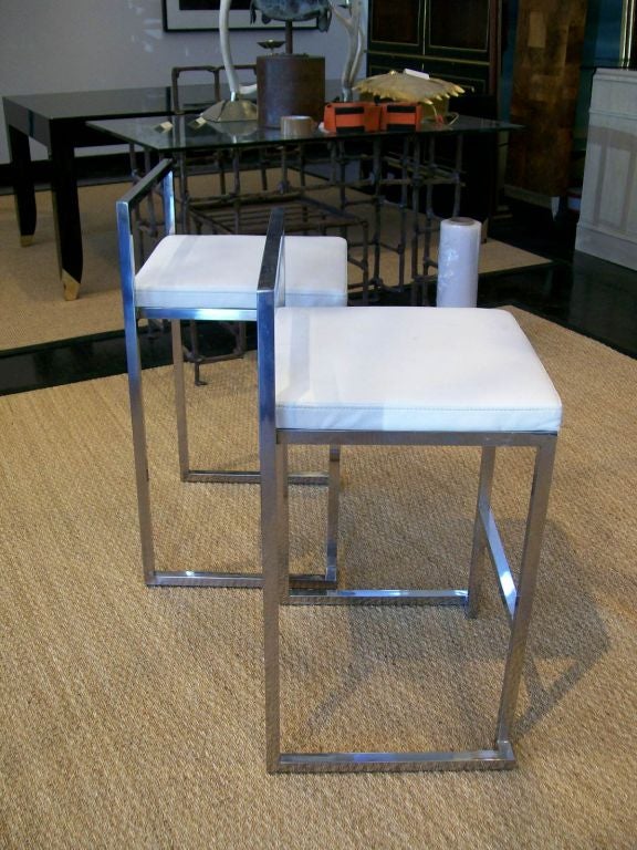 Great modern features in design and lower back support, these bar stools stack and are extremely comfortable.  Priced individually - THIS IS A NET PRICE, THEY HAVE BEEN PRICED TO SELL!