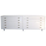 A Long White Modern Chest of Drawers
