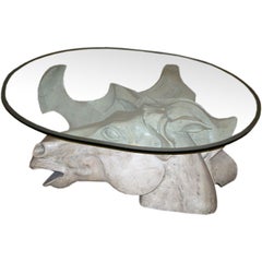 Equestrian Style Italian Coffee Table by Romeo Tamanti