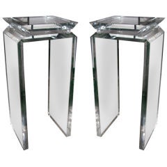 Pair of Lucite Pedestals