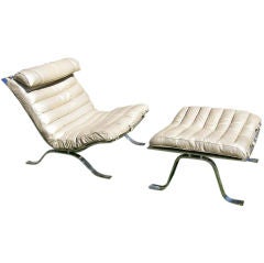 Arne Norell Lounge Chair + Ottoman