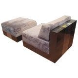 Paul Evans (Signed)  Cityscape  Chair and Ottoman