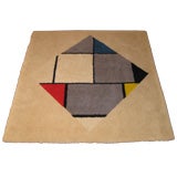 Hand Made Rug / Wall Hanging From Mondrian Painting