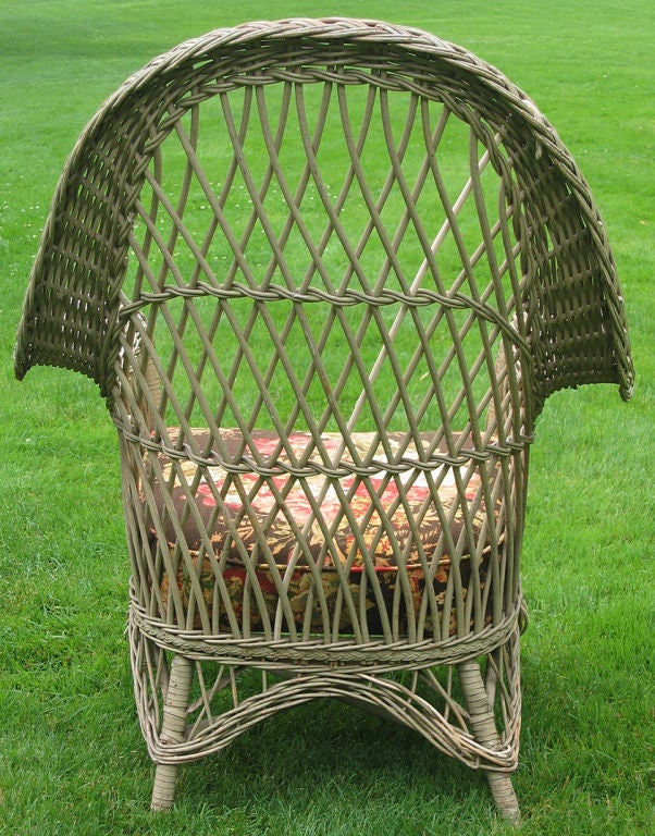 20th Century PAIR BAR HARBOR WICKER CHAIR & ROCKER