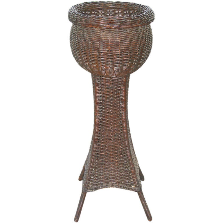 ART DECO WICKER FERNERY