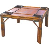 Vintage RATTAN COFFEE TABLE