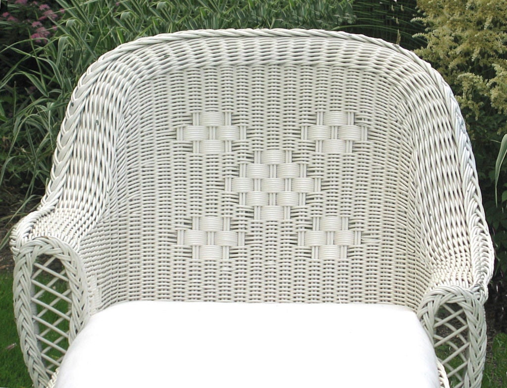 Reed ART DECO WICKER CHAISE LOUNGE